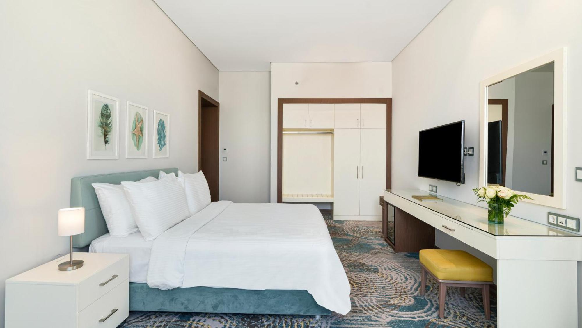 Rixos Premium Alamein เอลอาลาเมน ห้อง รูปภาพ A bedroom at the hotel