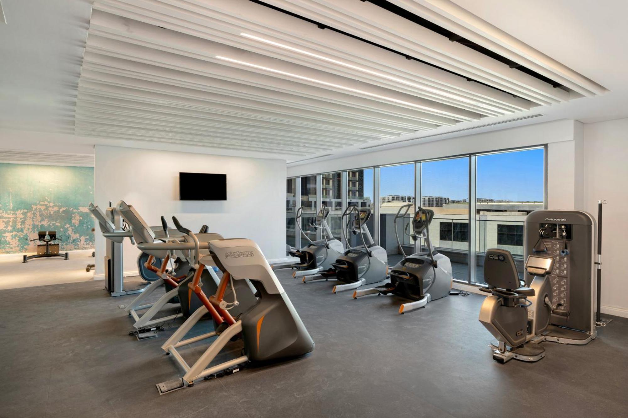 Rixos Premium Alamein เอลอาลาเมน ภายนอก รูปภาพ The gym at the hotel